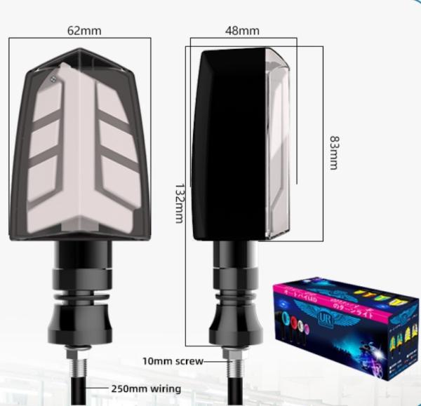 Sistema de iluminação de motocicletas YAYE ABC PC Material de luz de interrupção indicador para motocicletas