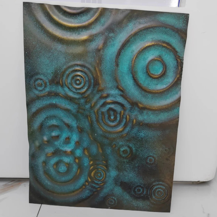 304 Stainless Steel Embossed Sheet with Raindrop Ripple Pattern and 0.85mm Thickness for Decorative Use