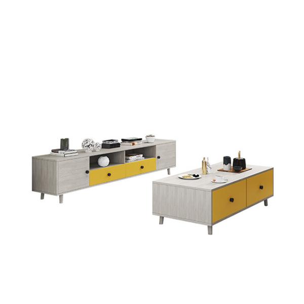 Light Luxury Wooden Tv Stand Waterproof Laminate Particle Board For Livingroom
