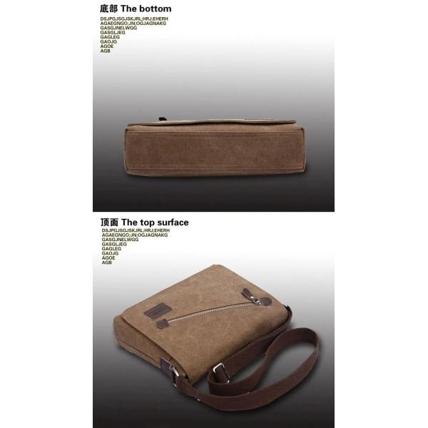 Custom Business Men's Crossbody Shoulder Washable Canvas Messenger Bag For Men