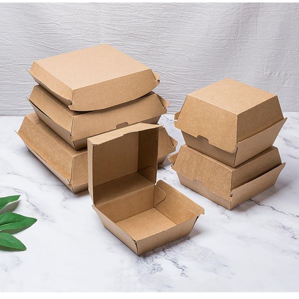 Custom Food Container Chip French Fries Hot Dog Fried Chicken Hamburger Packaging Burger Box