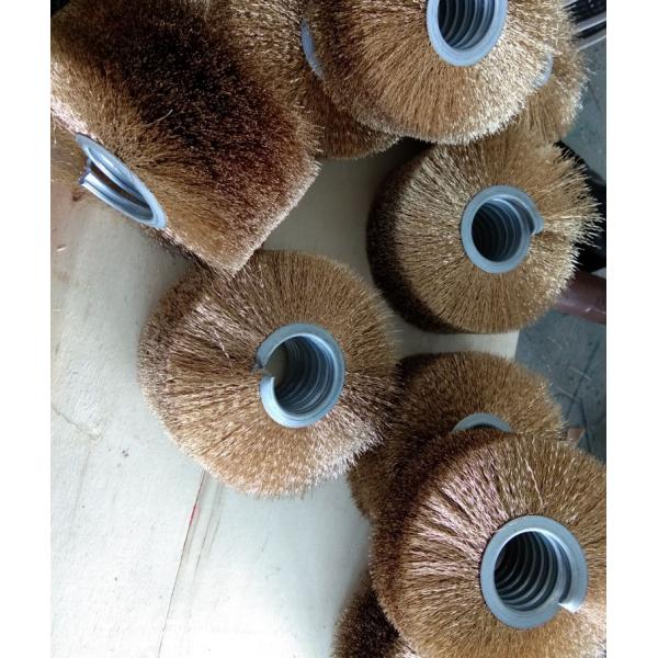 A oxidação da placa de aço que remove o enrolamento de aço da tira da escova do rolamento do fio de aço carbonizou a moedura de madeira da placa