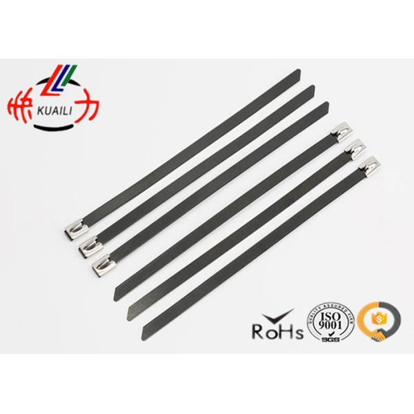 High strength cable ties 316 pvc coated stainless steel locking ties