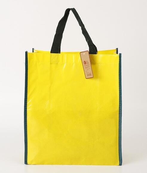 Wholesale high promotion laminated recyclable advertising logo pp printing grocery custom tote shopping non woven bag