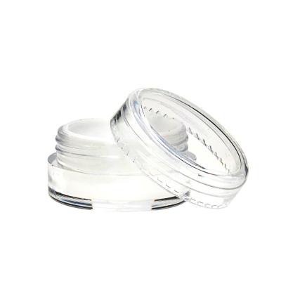 Pequeño empaquetado de cristal claro vacío del tarro de los envases/de la crema del maquillaje