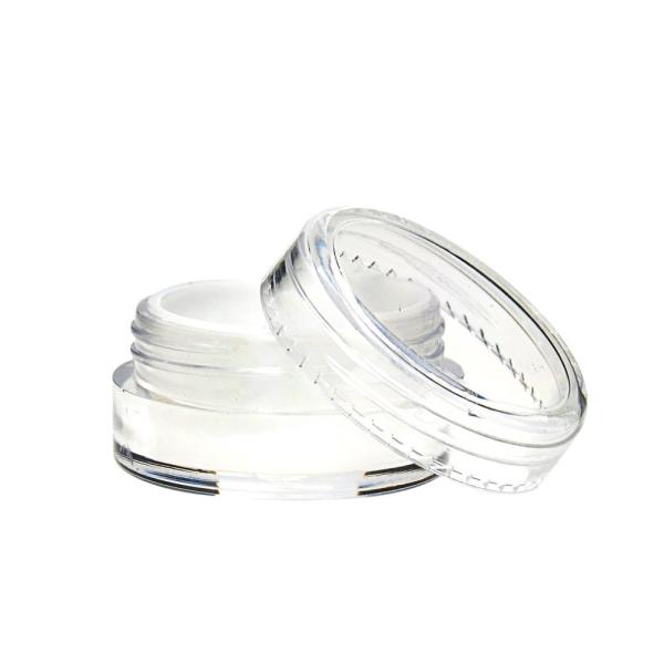 Pequeño empaquetado de cristal claro vacío del tarro de los envases/de la crema del maquillaje