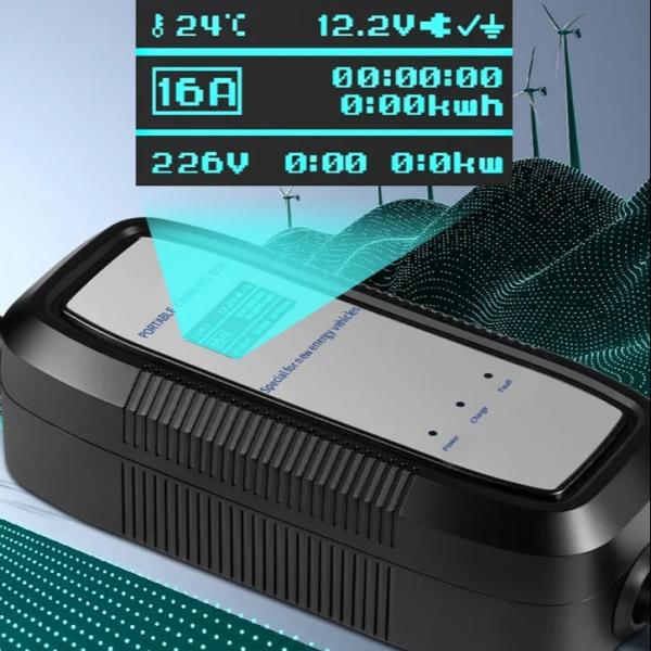 Carregador de combustível para veículos elétricos de alta resistência à chama