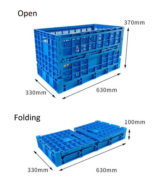 PE/PP Mesh Style Collapsible Egg Crate Moving Tote Box for Eggs Storage and Transport