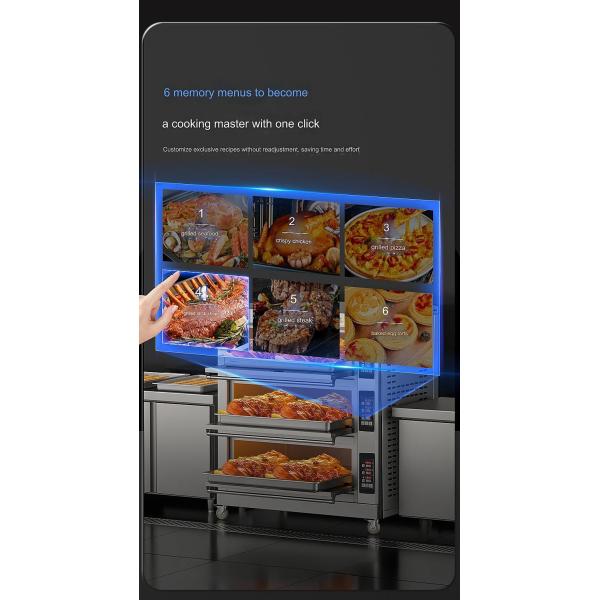250 KG Professional Baking Ovens Small Size Gas and Electric Deck Pizza Oven for Bakery