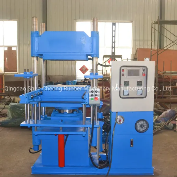 PLC Control System Rubber Vulcanizing Press with 1.00 MN Total Pressure and Electric Heating for Efficient Silicone Product Manufacturing