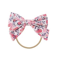 Butterfly Elastic Baby Headband Printed Kid Gift Manual Hair Accessories 9*6cm