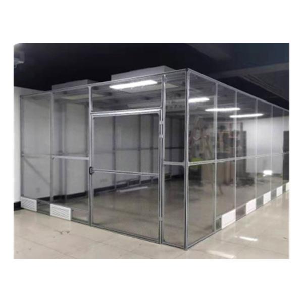 Durable Softwall Clean Room With Plexiglass Wall , Aluminum Profile Frame