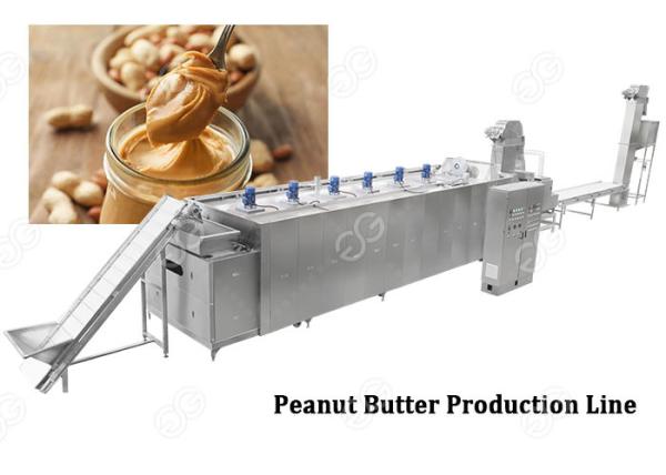500 KG Industrial Nut Butter Grinder Peanut Butter Processing Line Fully Automatic