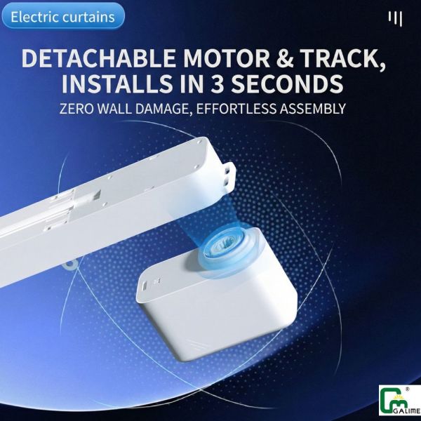 Invisible Zigbee Curtain Motor System 2.4GHz Retrofit Solution For Marble Wall And Villa