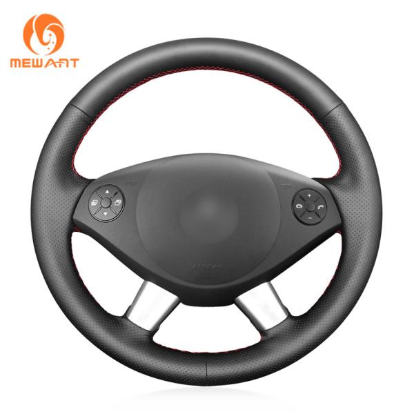 Hand Sewing Genuine Leather Steering Wheel Cover for Mercedes-Benz W639 Viano