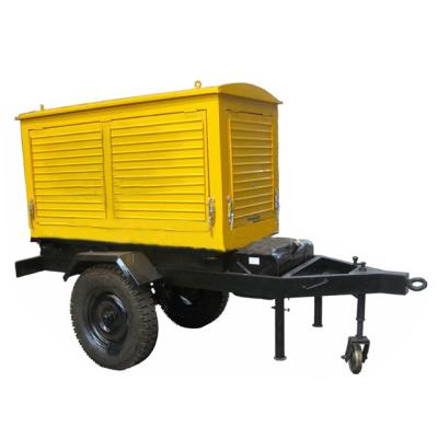 Shangchai SC8D280D2 200KVA 160KW Diesel Generator Mobile With Two-Wheeled Trailer