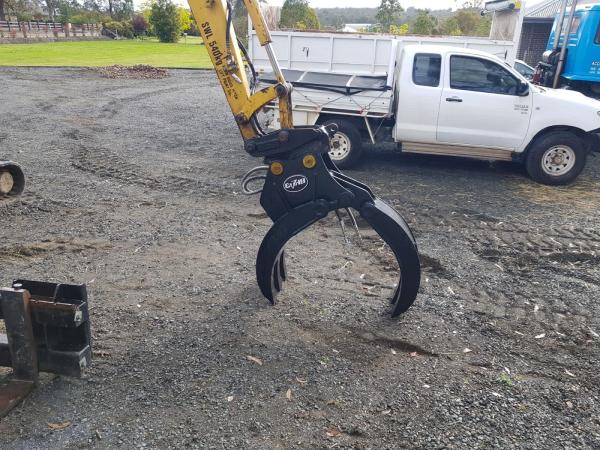 Q235B/Q345B Wood Grapple Single Cylinder Hydraulic Log Grab For 6-10ton Excavator