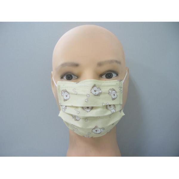 Disposable 3ply Kid Face Mask With Cute Printing Latex Free Earloop