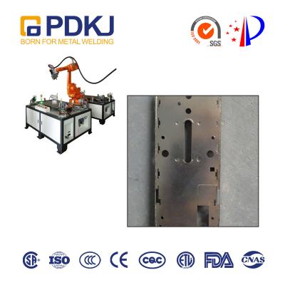 1.5KW Integrated Industrial Welding Robot Cells Fixed Worktable 2mm Alloy Fittings