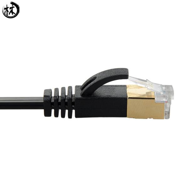 Cable de puente de CAT7 SSTP 7 pares con uso fácil plateado oro del conector RJ45