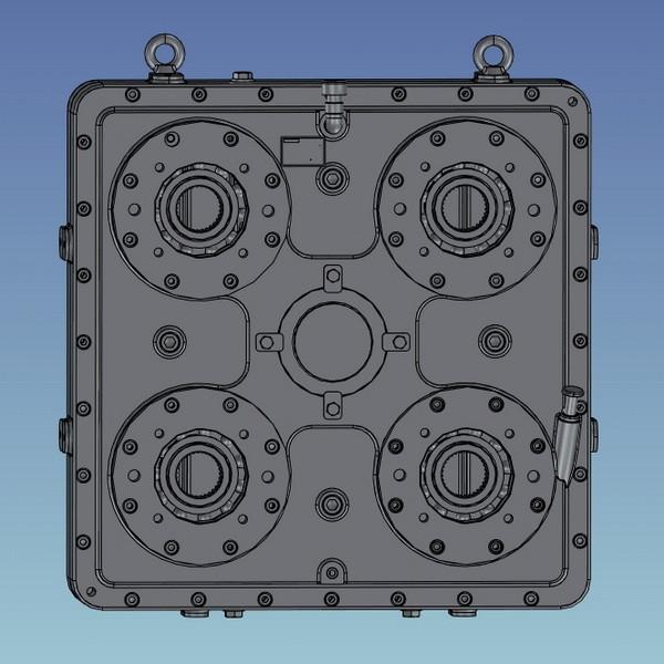 1000KW One Input Four Outputs Transfer Case for Hydraulic Pump
