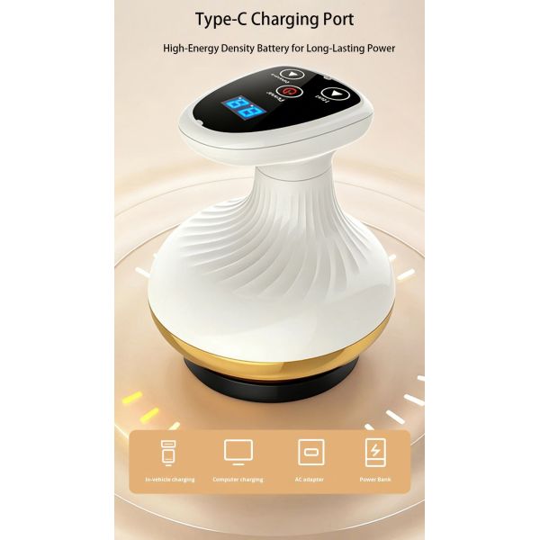 Anti-Cellulite Massager Smart Electric Cupping Therapy Massager with 6 suction levels Handheld Vacuum Cellulite Body Massager