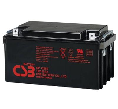 CSB Battery GPL12650 12V 65Ah Sealed Lead Acid Battery Long Life Rechargeable Battery for UPS