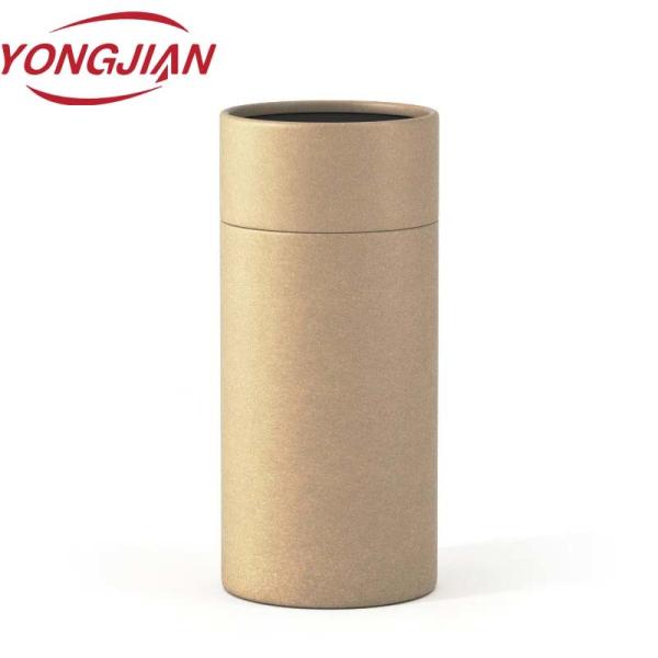 Custom Sample Cardboard Cylinder Food Grade Paper Tube Packaging Tea Coffee Candle White Kraft Paper Tube Packaging
