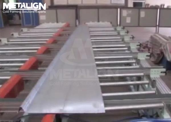 High Efficiency Silo Forming Machine For Slanted Metal Grain Silo Roof Panels With Pre Punched Holes