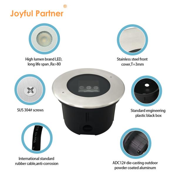 9 Вт подпольный светодиодный путь IP67 светодиодные ландшафтные скважины