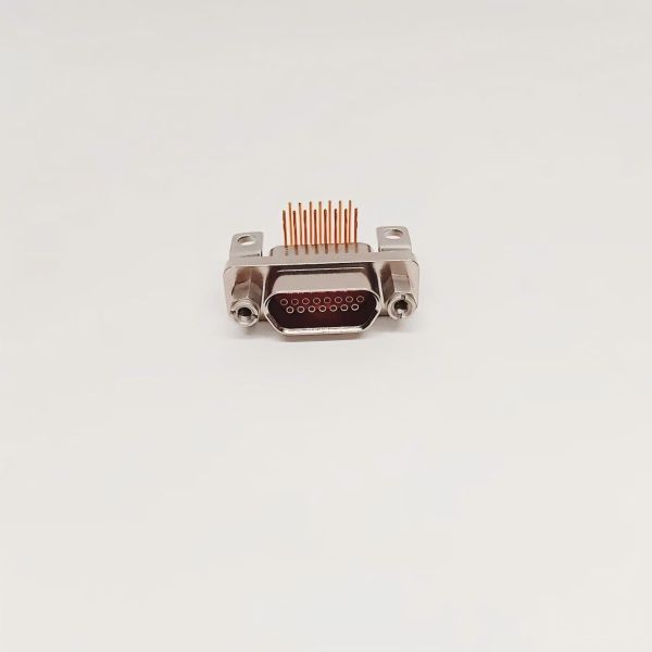 Miniature 25 Pin Male Connector R/A PCB Plug Connector Customized J30J-25TJW-J