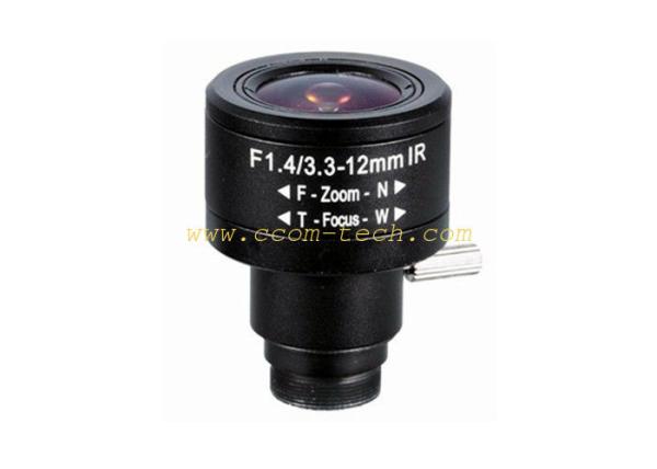 1/2.5 3.3-12mm F1.4 5MP/4K D14 Mount Fixed/DC Auto/P-IRIS Manual/Motorized Vari-focal Lens
