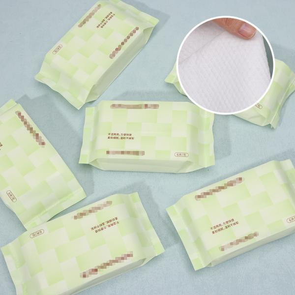 Serviettes en coton jetables pour le visage 20*20cm, lingettes lavantes jetables