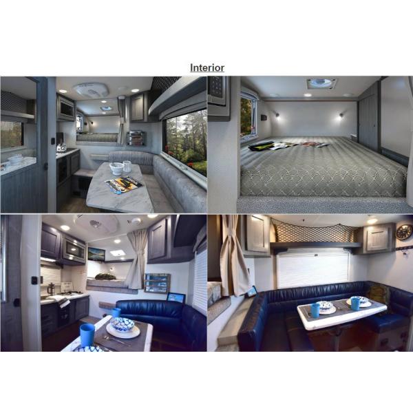 Le bruit ultra-léger vers le haut du campeur de lit de collecte avec la salle de bains prennent le campeur de camion