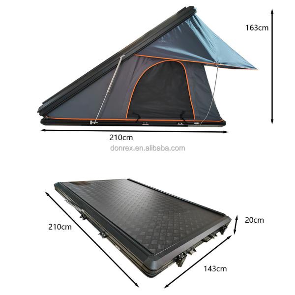 Four-season Tent 4x4 Offroad Waterproof Camping Clamshell Triangle Hard Top Roof Tent