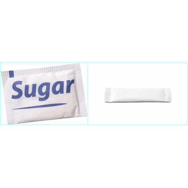 40g + 10PE White Kraft Packaging Sugar Sachet Paper With Poly Coating El contenido en el papel es de 40 g + 10PE