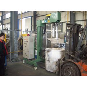 Refining Flux Particle Size Control Adjustable Molten Aluminum Degassing Machine with Refined Gas Pressure
