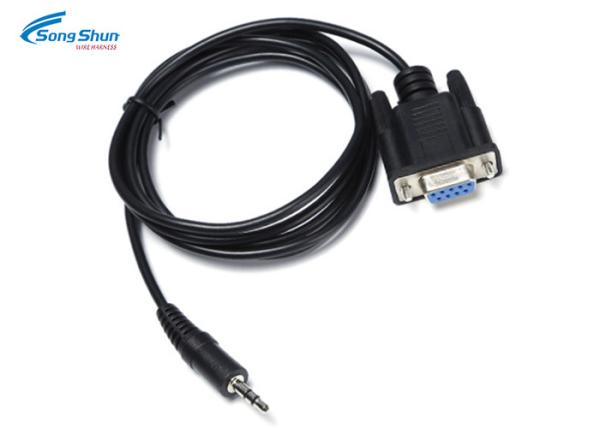 D-SUB 9Pin Male Plug Audio Cable Cord 3.5mm Male Assembly 40 Inch 1000mm