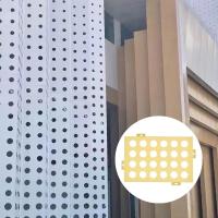 Panneaux muraux de revêtement modernes à l'épreuve du feu en plaque d'aluminium perforée sur mesure