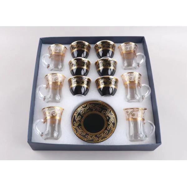 Stocked Glass Tea Cup And Saucer Custom Ceramic Coffee Mug Pots Sets
