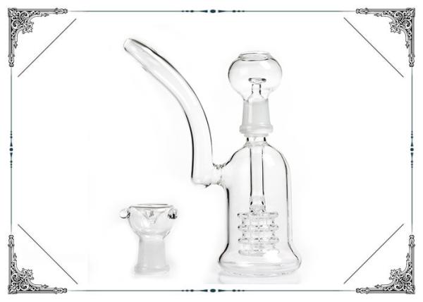 Two Function Bubbler Oil Rig Bong 5mm Thickness With 4 Showerhead Percolator
