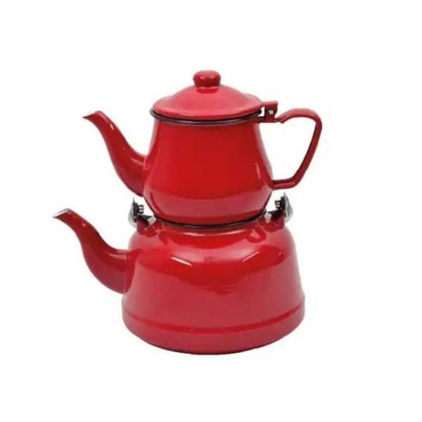 Custom Color Enamel Kettle Small Size Tea Pots 0.8mm Thickness With Handle