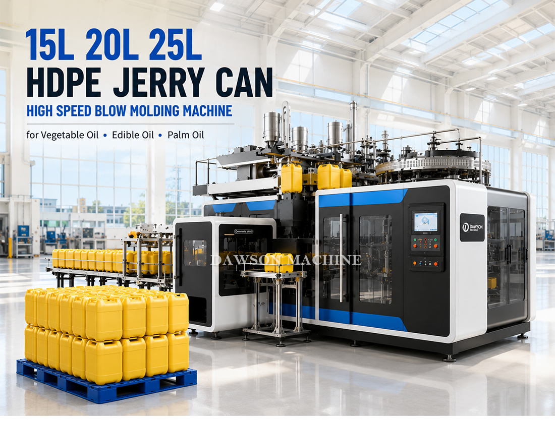 Automatic HDPE Rotary Blow Molding Machine with 25L Max. Product Volume Temperature Control