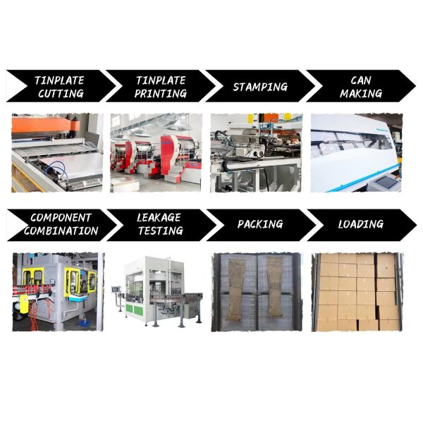 Industrial Tinplate Aerosol Can Component Red Varnish Printing Diameter 65mm