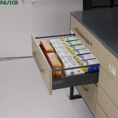 Caja de muebles de cocina de cierre suave con bastón redondo único