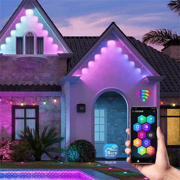 Ponto de paisagem Luz LED Pixel Rgb Decoração de férias ao ar livre 12v Dot Led Luz permanente de Natal