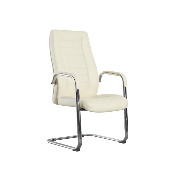 Chinese Factory Pu Office Leather Chair Medium Back Visitor Chair