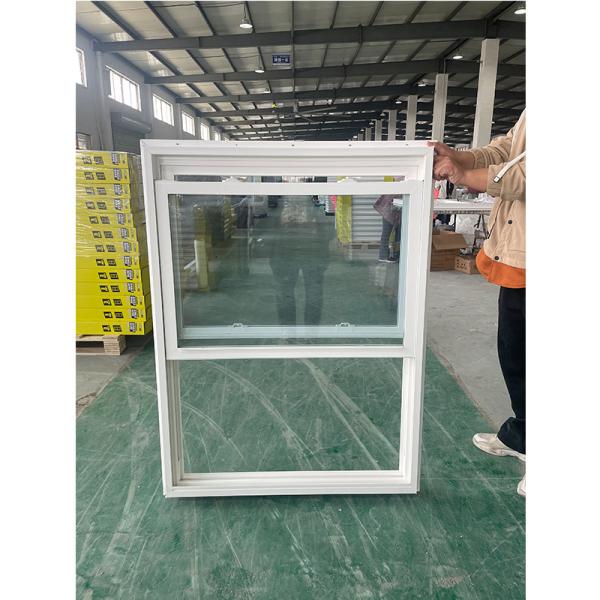 Good Corrosion Resistance UPVC Double Hung Window With Mosquito / Insect Control