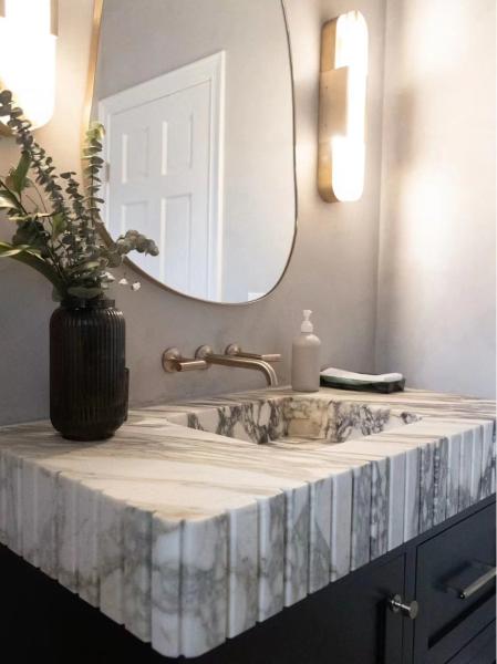 Luxury Bvlgari Purple Marble Countertop | Amethyst Surface for Kitchen & Vanity
