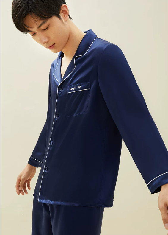 100% Mulberry Silk Pajama Set for Women - Breathable & Moisture-Wicking with Relaxed Loose Fit